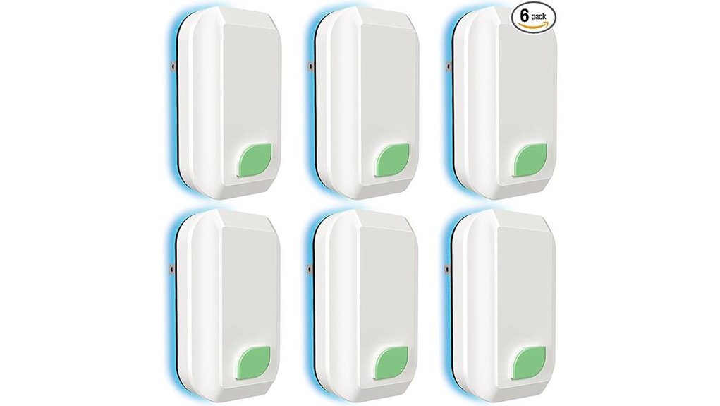 6 pack plug in ionic air purifier set