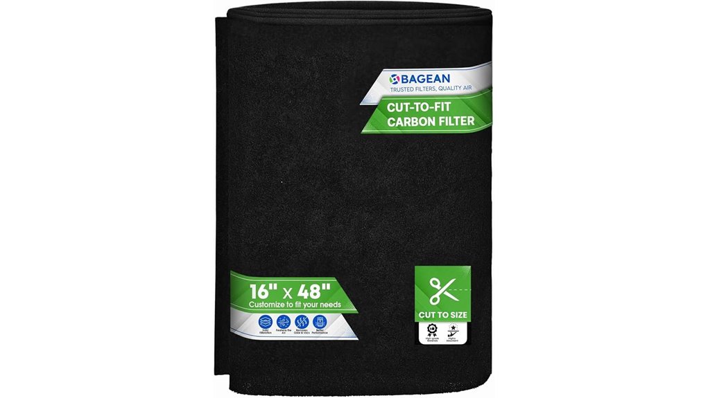 activated carbon filter sheet 16 x48