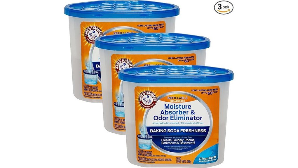 arm hammer moisture absorber odor eliminator 3 pack