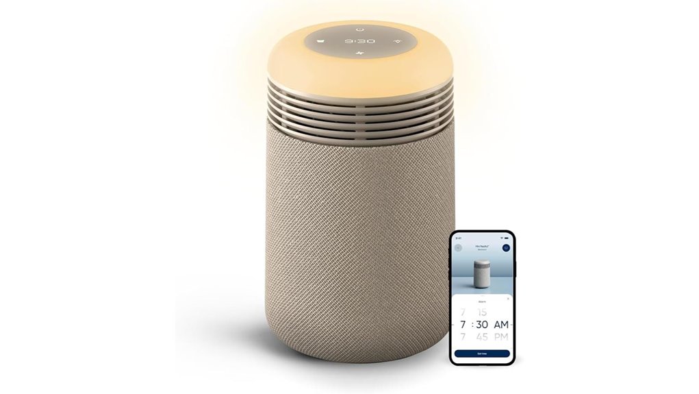 blueair purifier with alarm clock