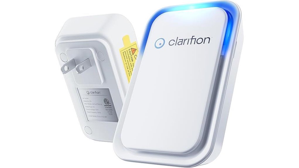 clarifion portable air ionizer