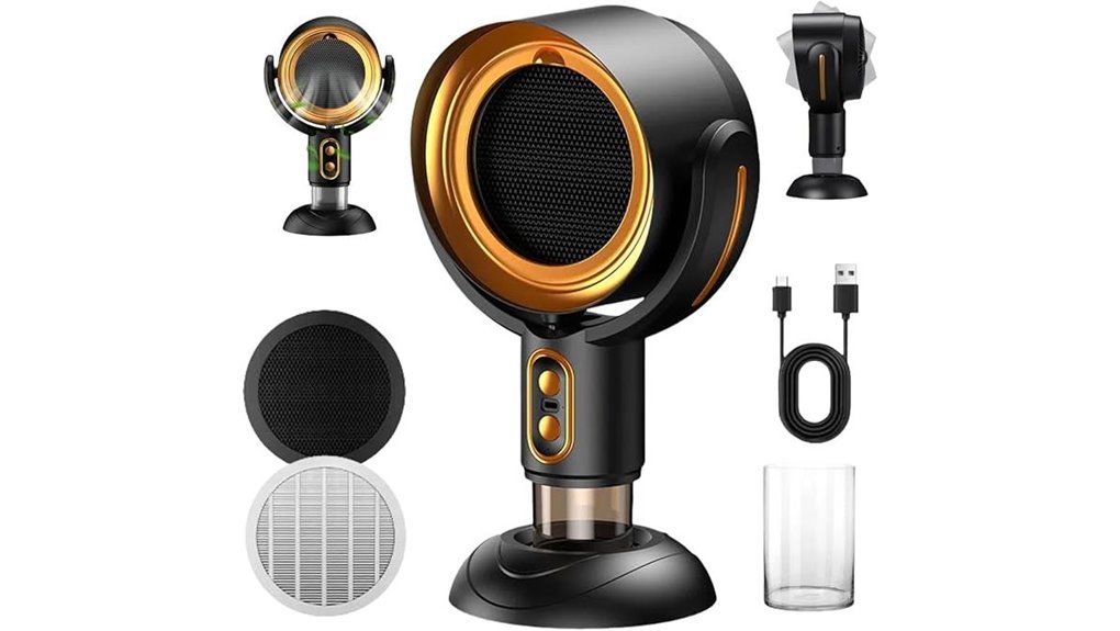 desktop usb rechargeable purifier fan