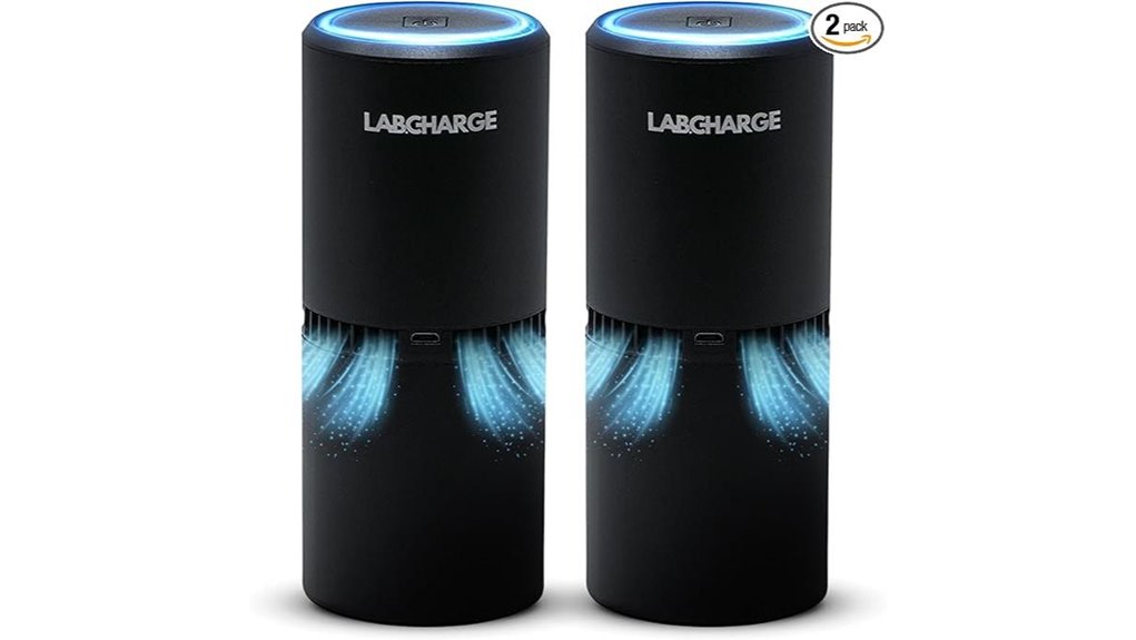 labcharge small ionic air purifier pack 2
