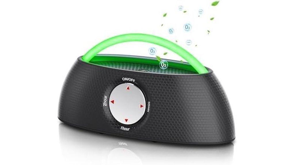 portable ozone generator with negative ions