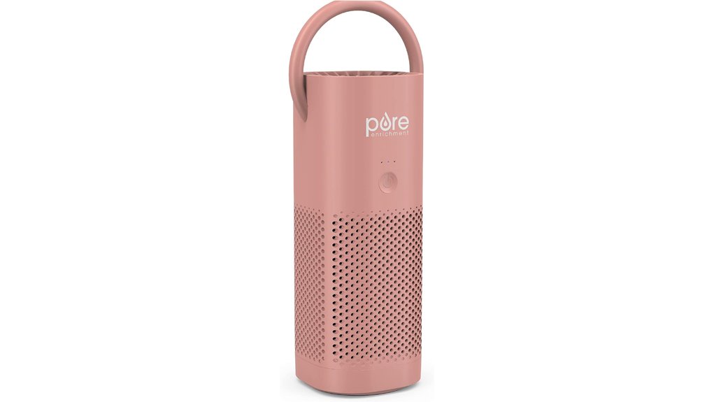 purezone mini portable purifier blush