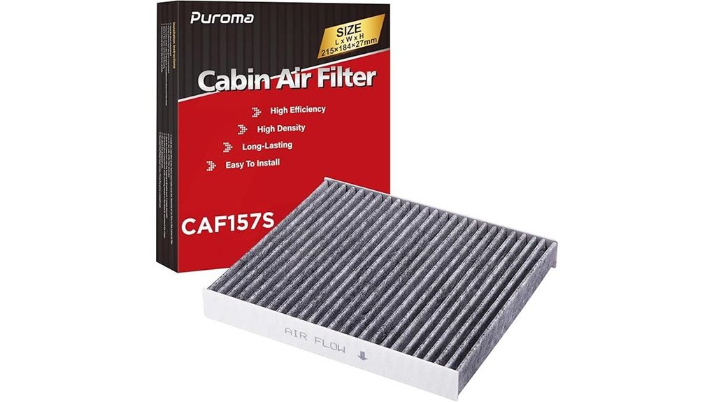 puroma cabin air filter with activated carbon