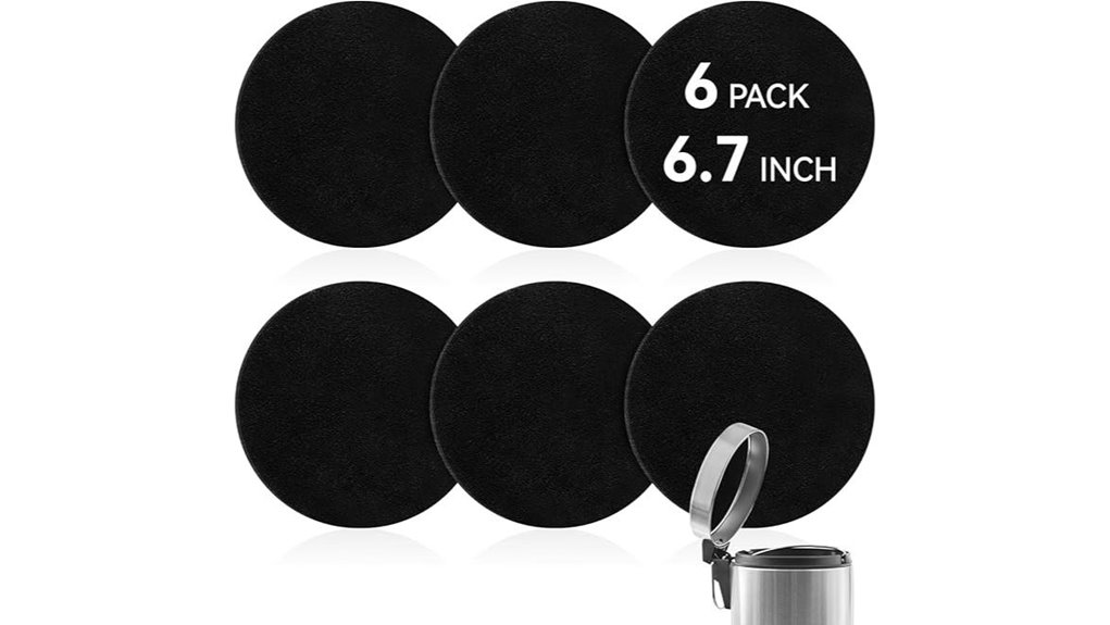 six pack charcoal filters for compost bin