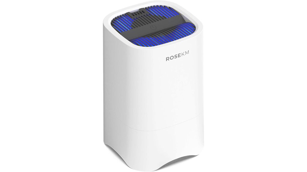 small grey home desk purifier