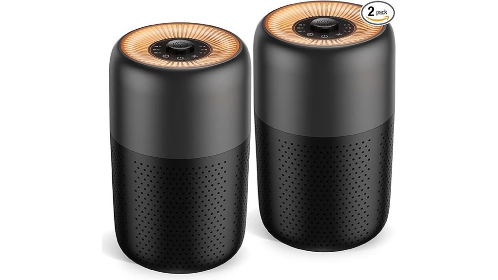 two pack air purifiers with aromatherapy