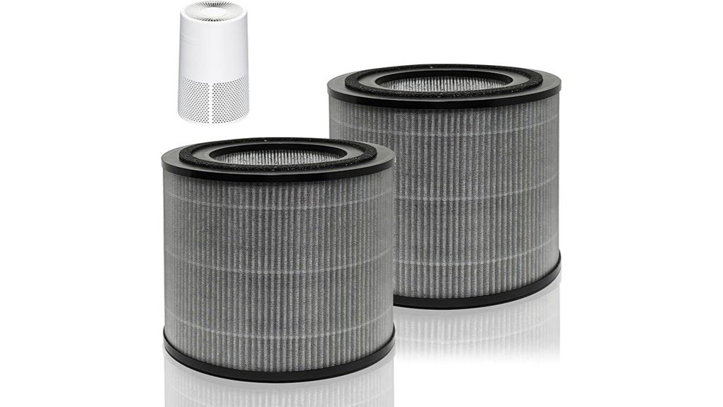 two pack replacement filters for ac2224a purifier